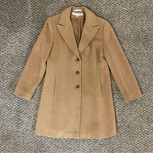 VINTAGE Larry Levine Camel 100% Pure Camel Hair Wool Coat